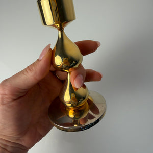 Kerzenständer 24 Karat vergoldet von Hugo Asmussen für Asmussen Design
