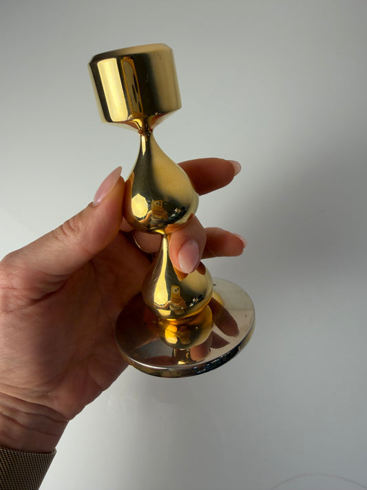 Kerzenständer 24 Karat vergoldet von Hugo Asmussen für Asmussen Design