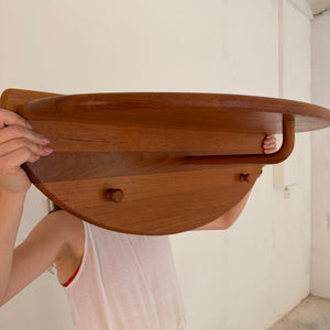 Halbrunde Garderobe Teak von Lysgaard Møbler