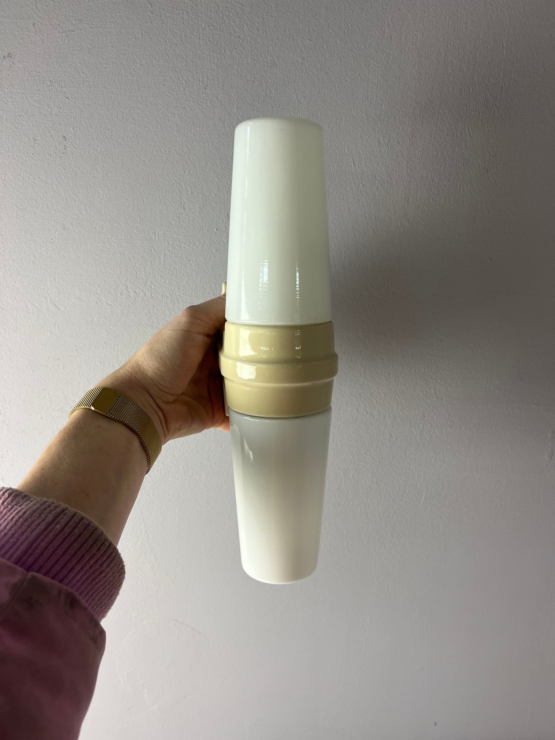 Wandlampe Modell 6060 creme von Sigvard Bernadotte für Ifö