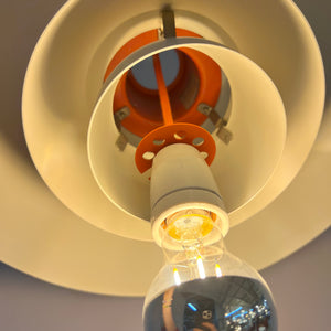 Lamellenlampe PH4 weiß von Poul Henningsen für Louis Poulsen