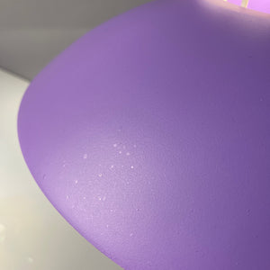 Tischlampe neu lackiert lila ocker aus Dänemark