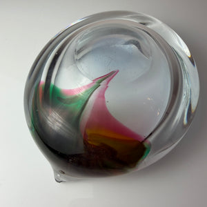 Aschenbecher rot grün Glas von Jiří Šuhájek