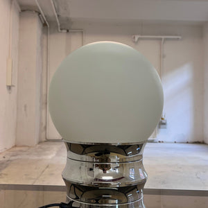 Tischlampe Chrom Opalglas VEB NARVA