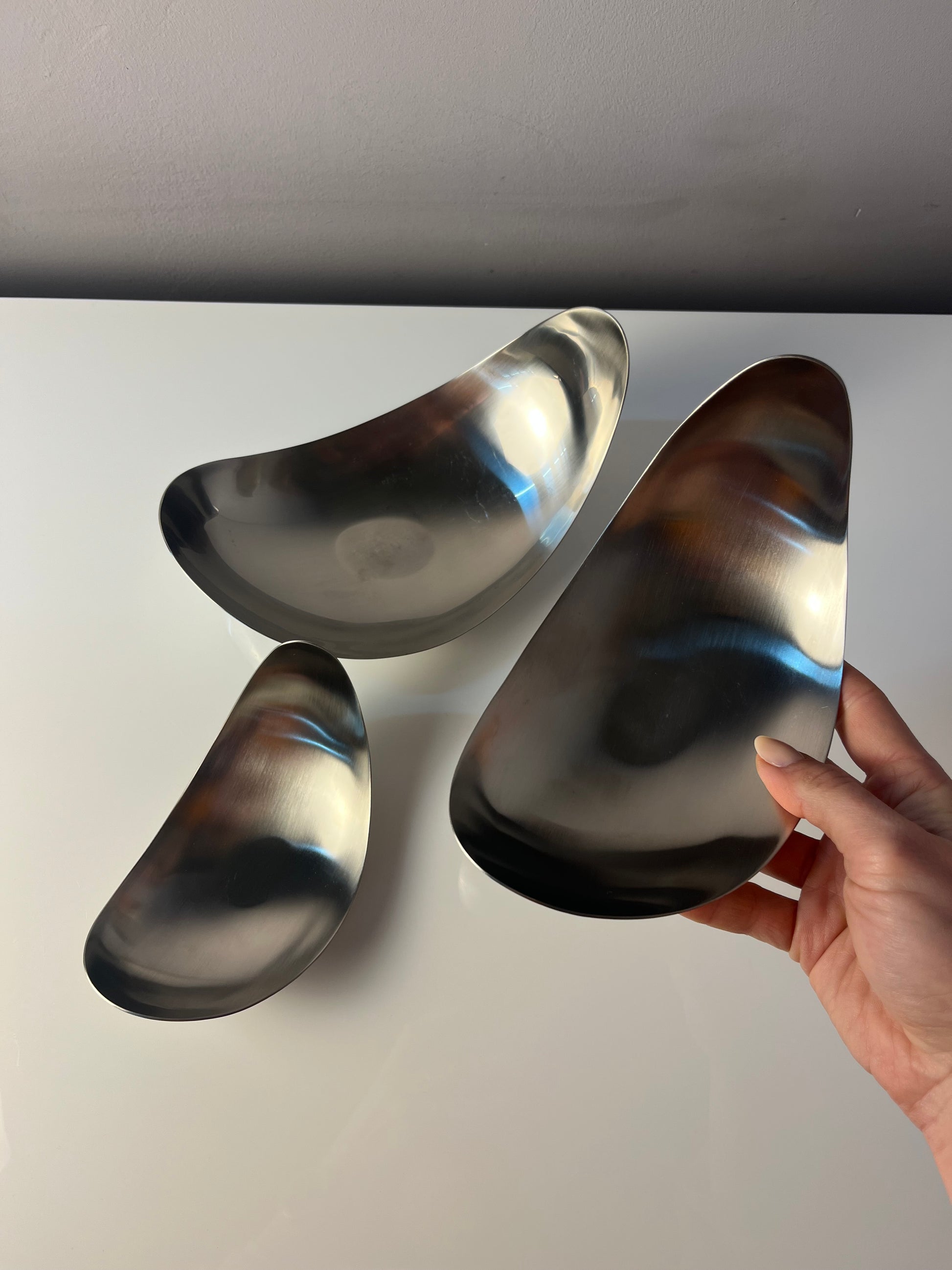 Set: Servierschalen Leaf von Helle Damkjær für Georg Jensen
