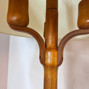 Stehlampe Teak Wildseide aus Dänemark