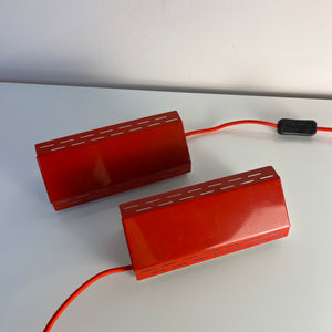 Wandlampe Twist Type 124 rot von Knud Christensen Electronic