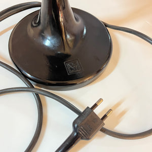 Tischlampe schwarz Bakelit von PGH