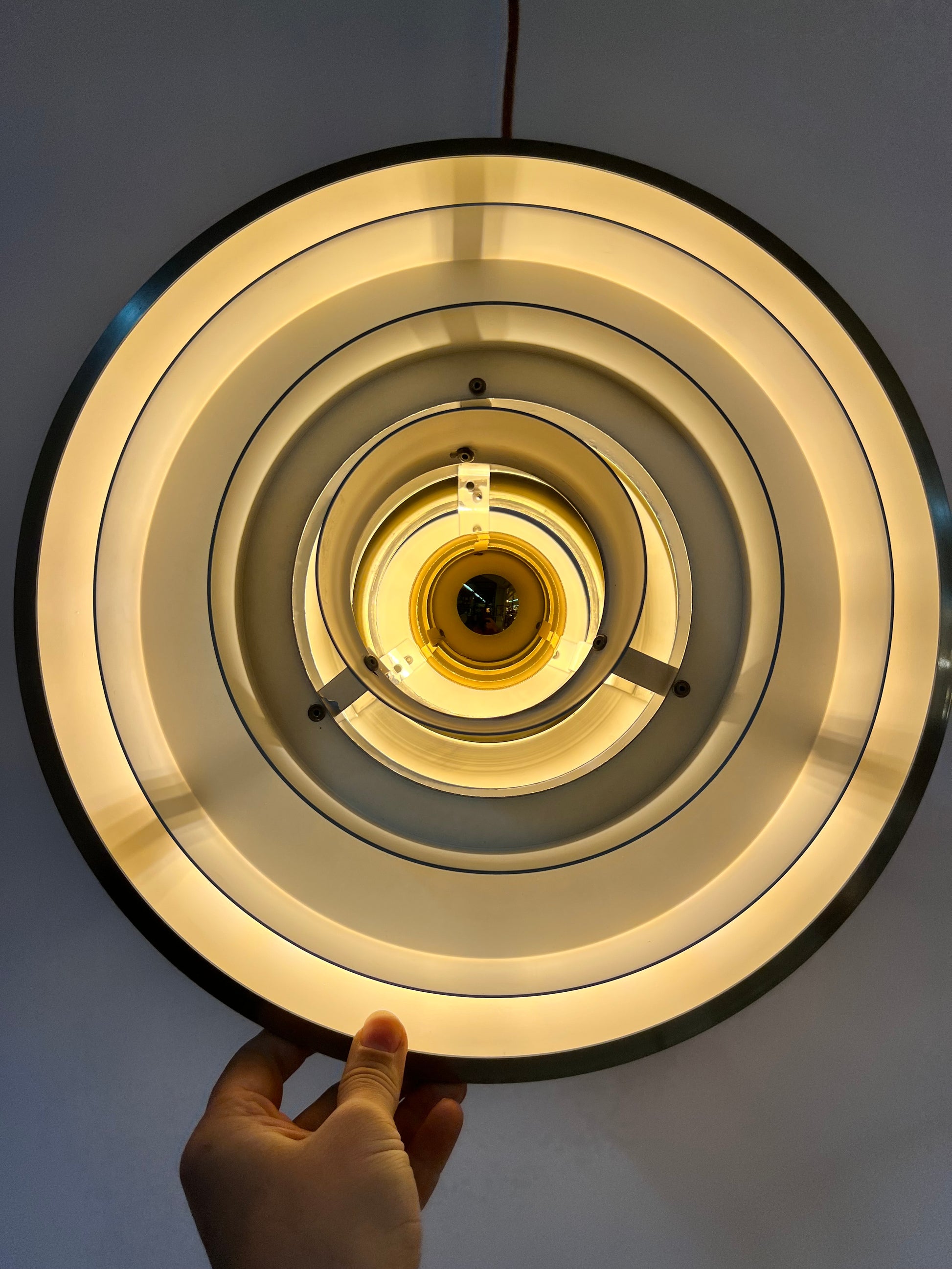 Lamellenlampe gold aus Dänemark