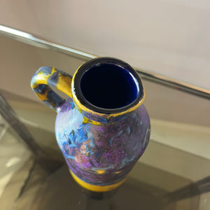 Vase gelb lila von Marei Keramik