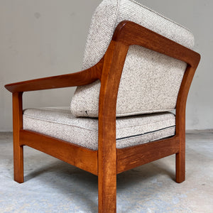 Sessel Teak & Wolle aus Dänemark