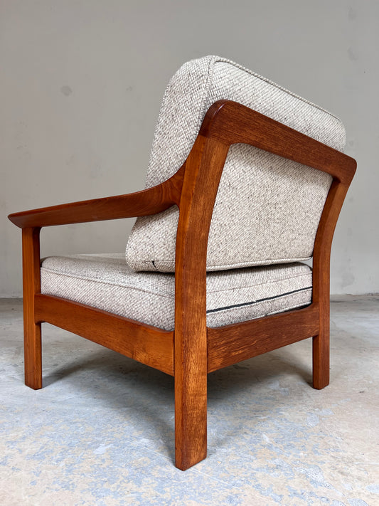Sessel Teak & Wolle aus Dänemark