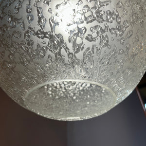 Kugellampe Glas Teak von Doria