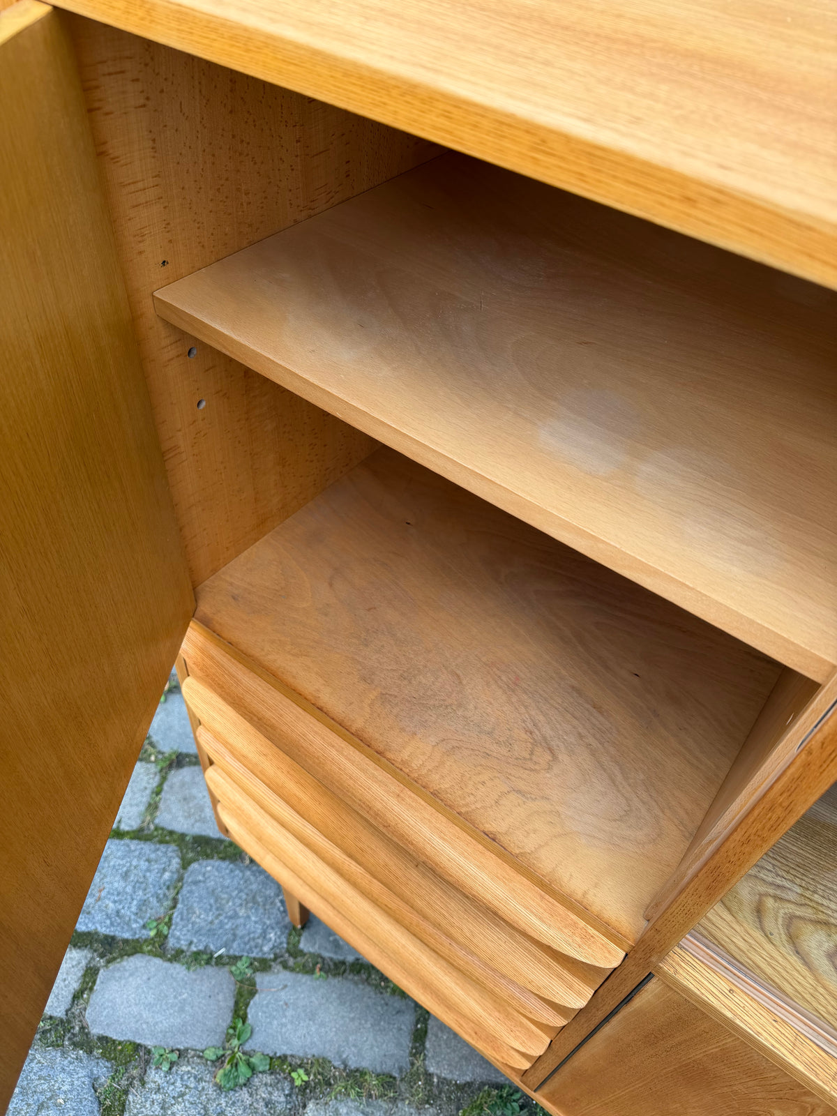 Highboard Typ 602/G Esche von Franz Ehrlich für Hellerau