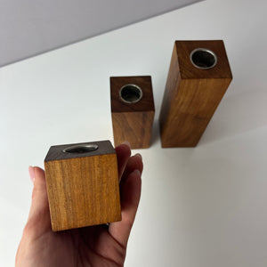 Set: Trio Kerzenständer Teak