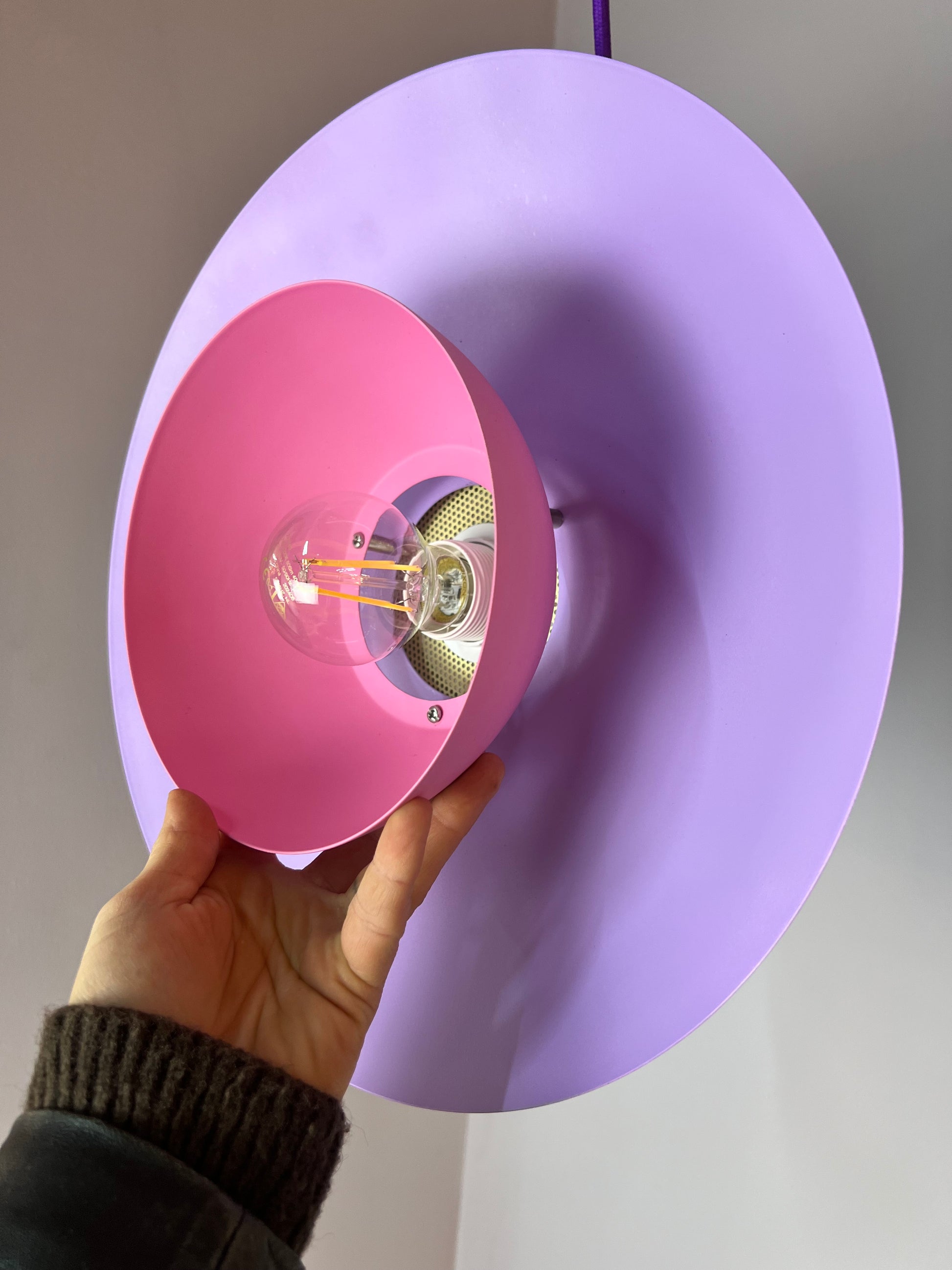 Lamellenlampe neu lackiert Dänemark