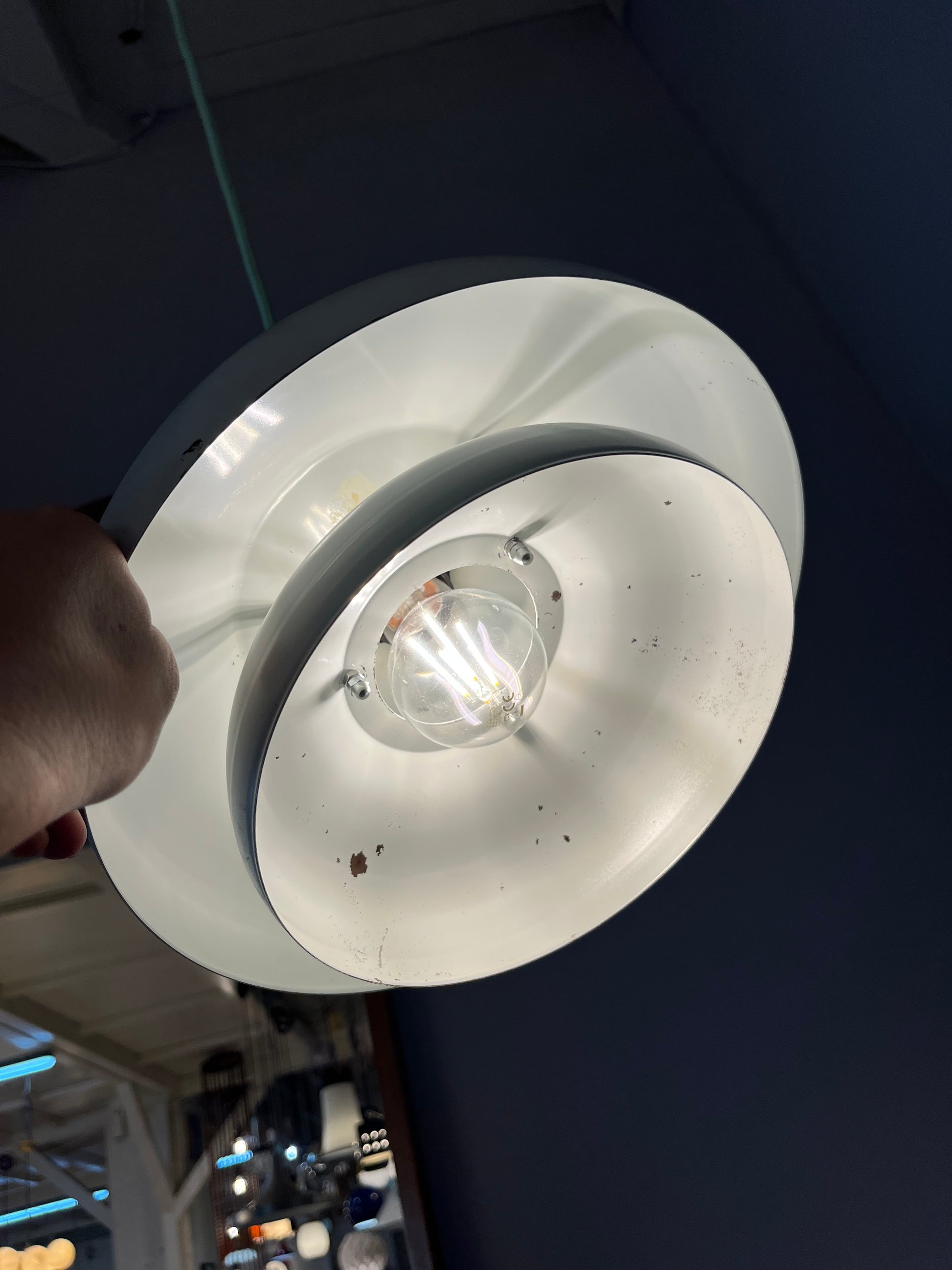 Lamellenlampe weiß aus Dänemark