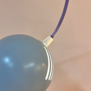 Hängelampe hellblau neu lackiert