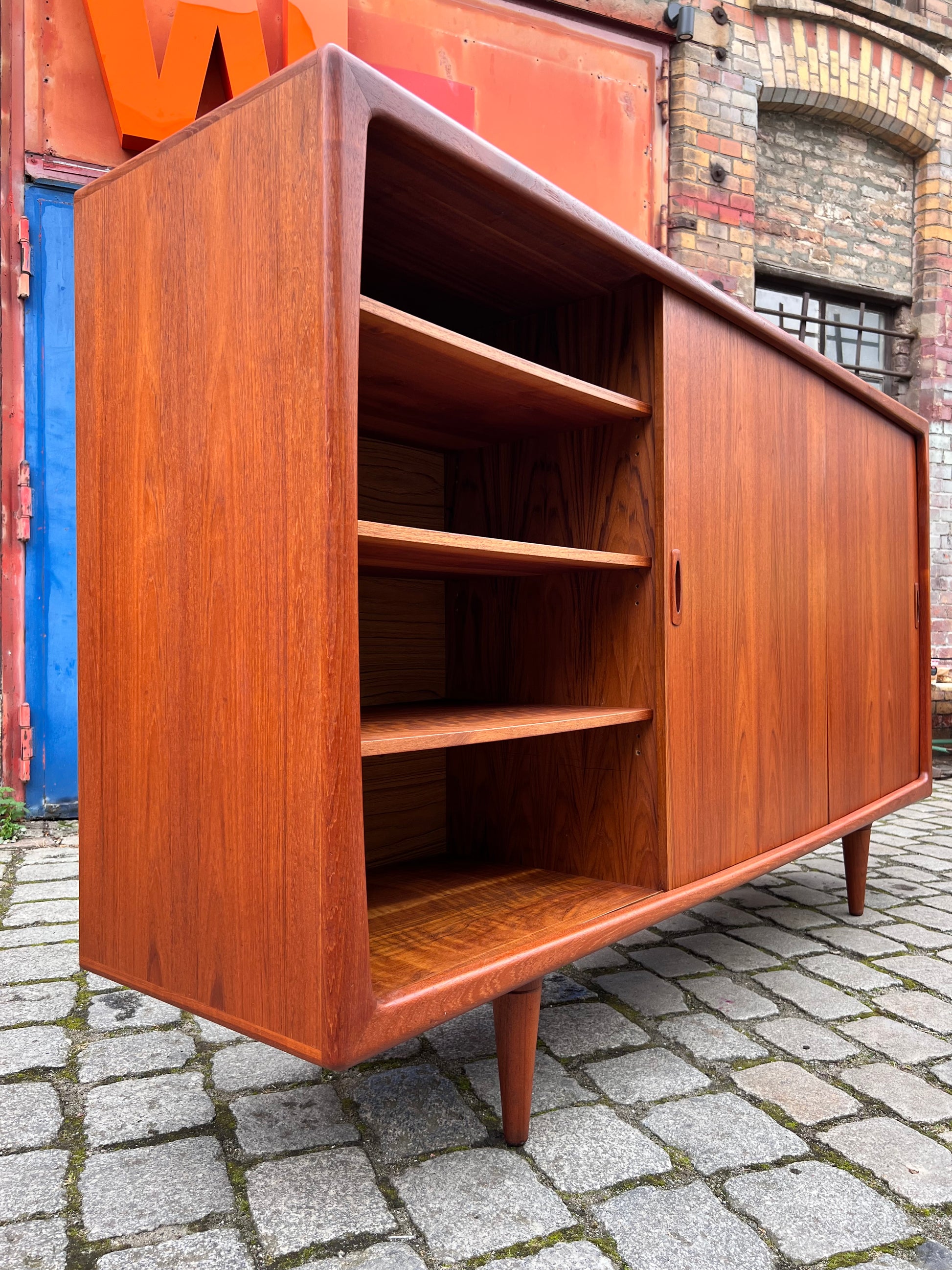 XXL Highboard Teak von H.P. Hansen aus Dänemark