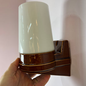 Set: 2x Wandlampe braun von Sigvard Bernadotte für Ifö