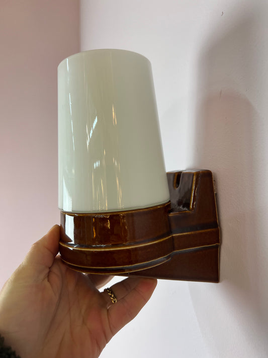 Set: 2x Wandlampe braun von Sigvard Bernadotte für Ifö