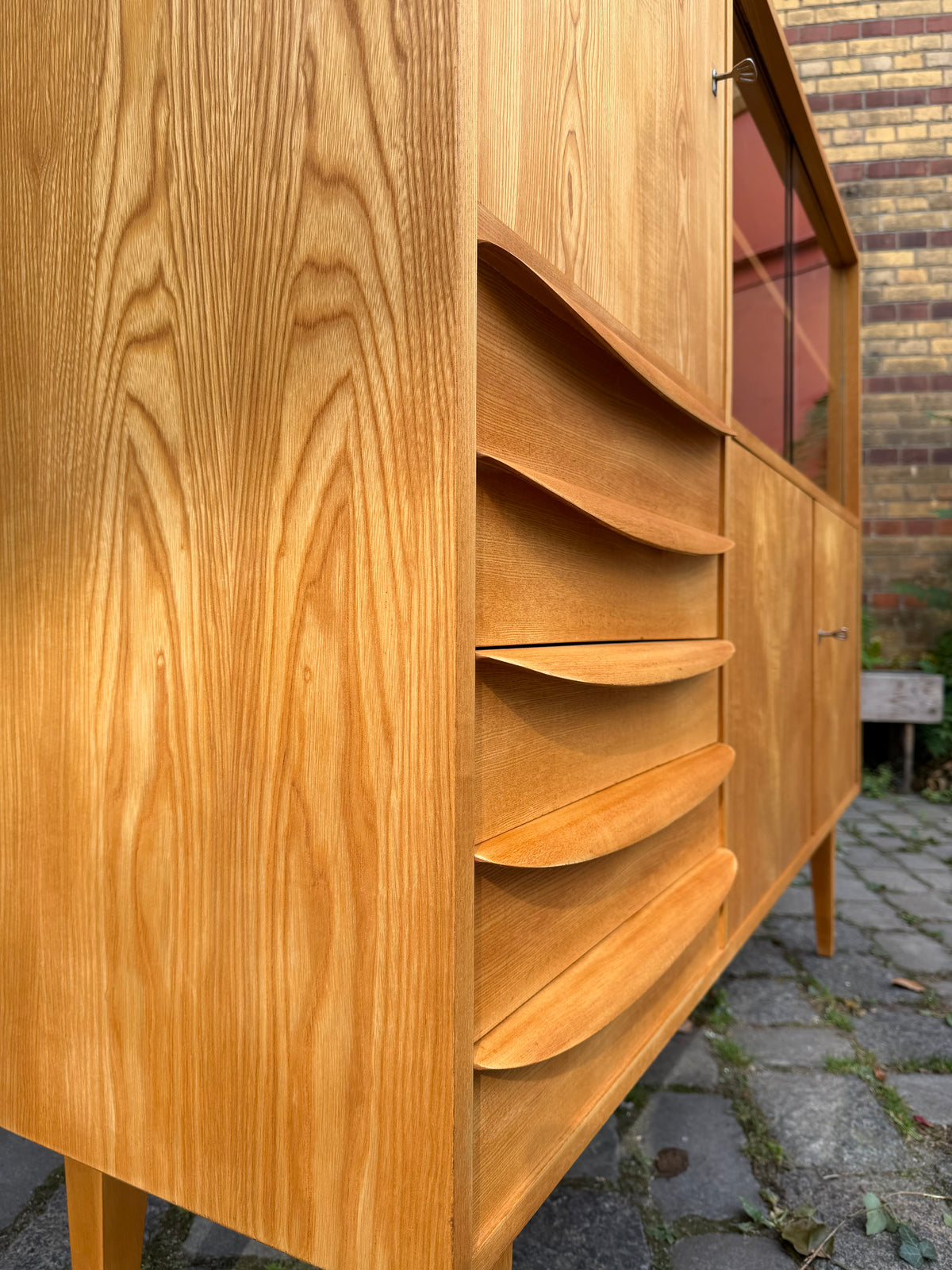 Highboard Typ 602/G Esche von Franz Ehrlich für Hellerau