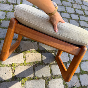 Ottoman Teak Wolle von Holstebro Møbelfabrik