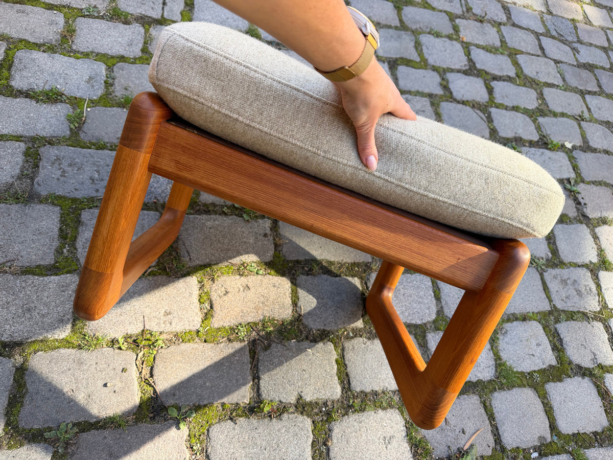 Ottoman Teak Wolle von Holstebro Møbelfabrik