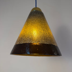 Hängelampe braun Glas von Peill & Putzler