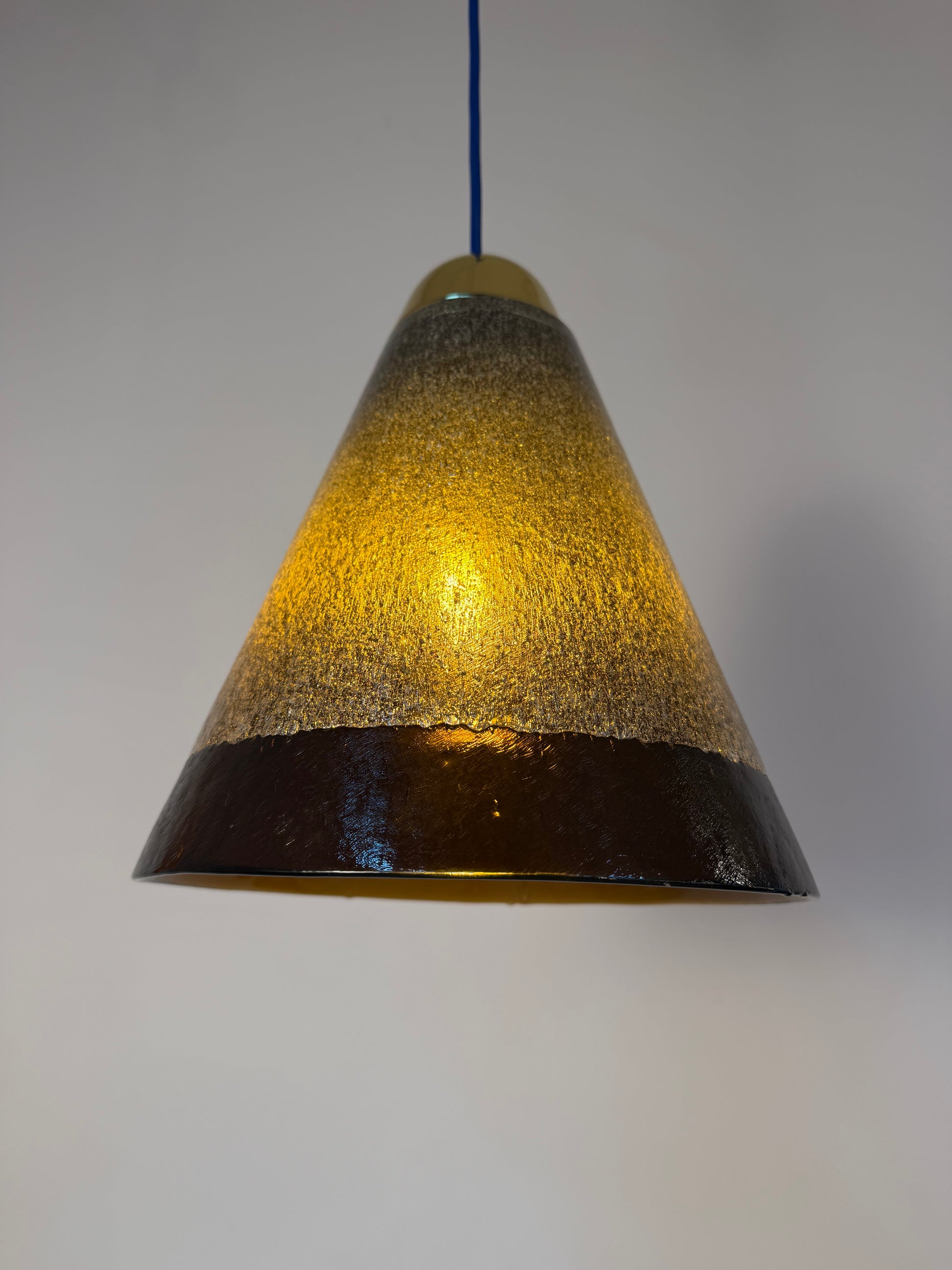 Hängelampe braun Glas von Peill & Putzler