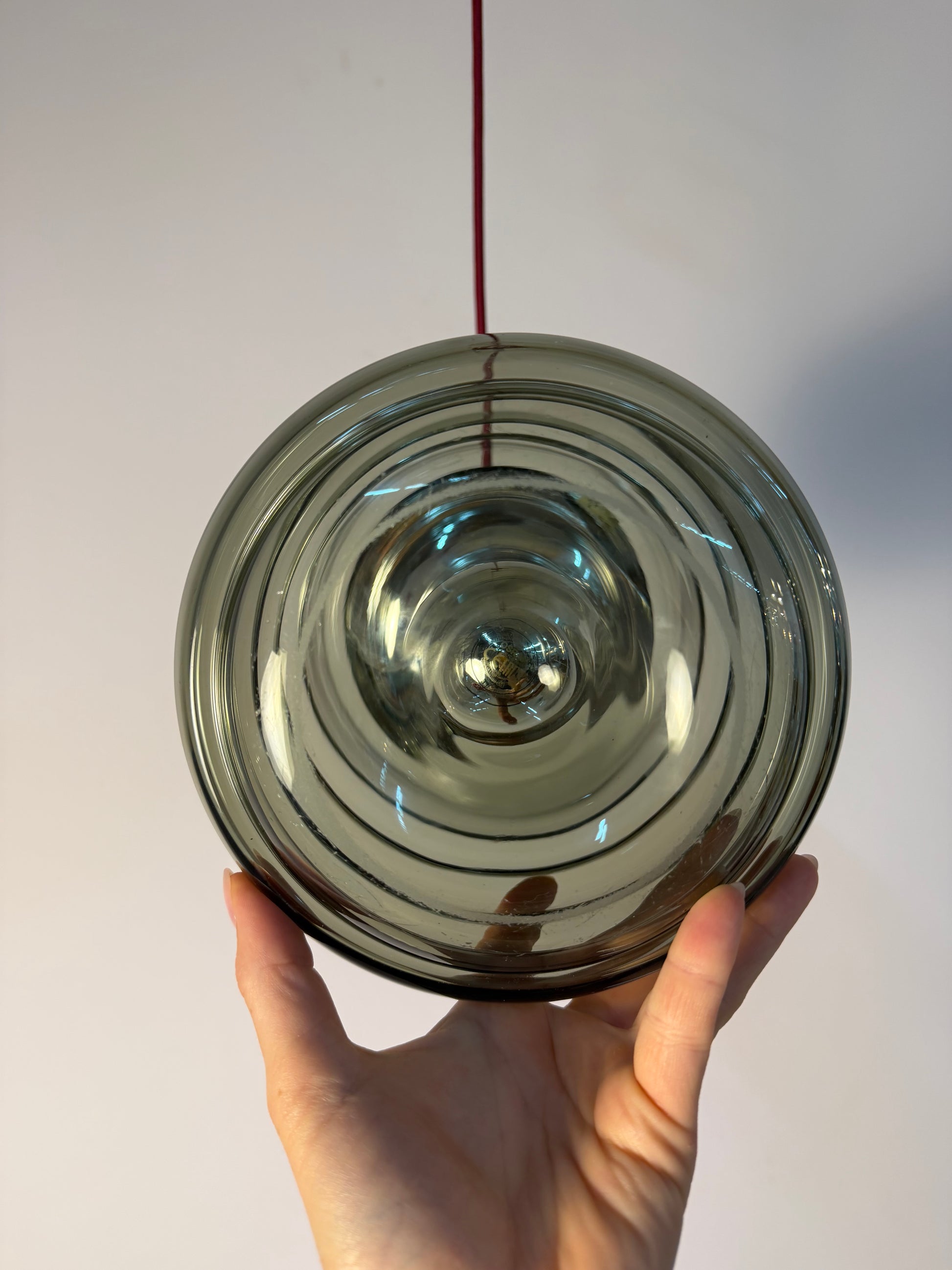 Hängelampe Rauchglas Chrom von Peill & Putzler
