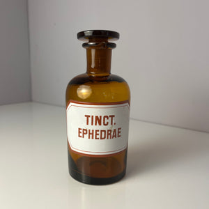 Apothekerglas Tinct. Ephedrae braun