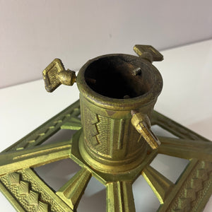 Tannenbaumständer grün Gusseisen