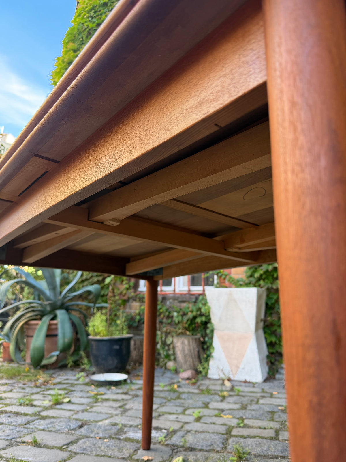 Ausziehbarer Esstisch Teak aus Dänemark
