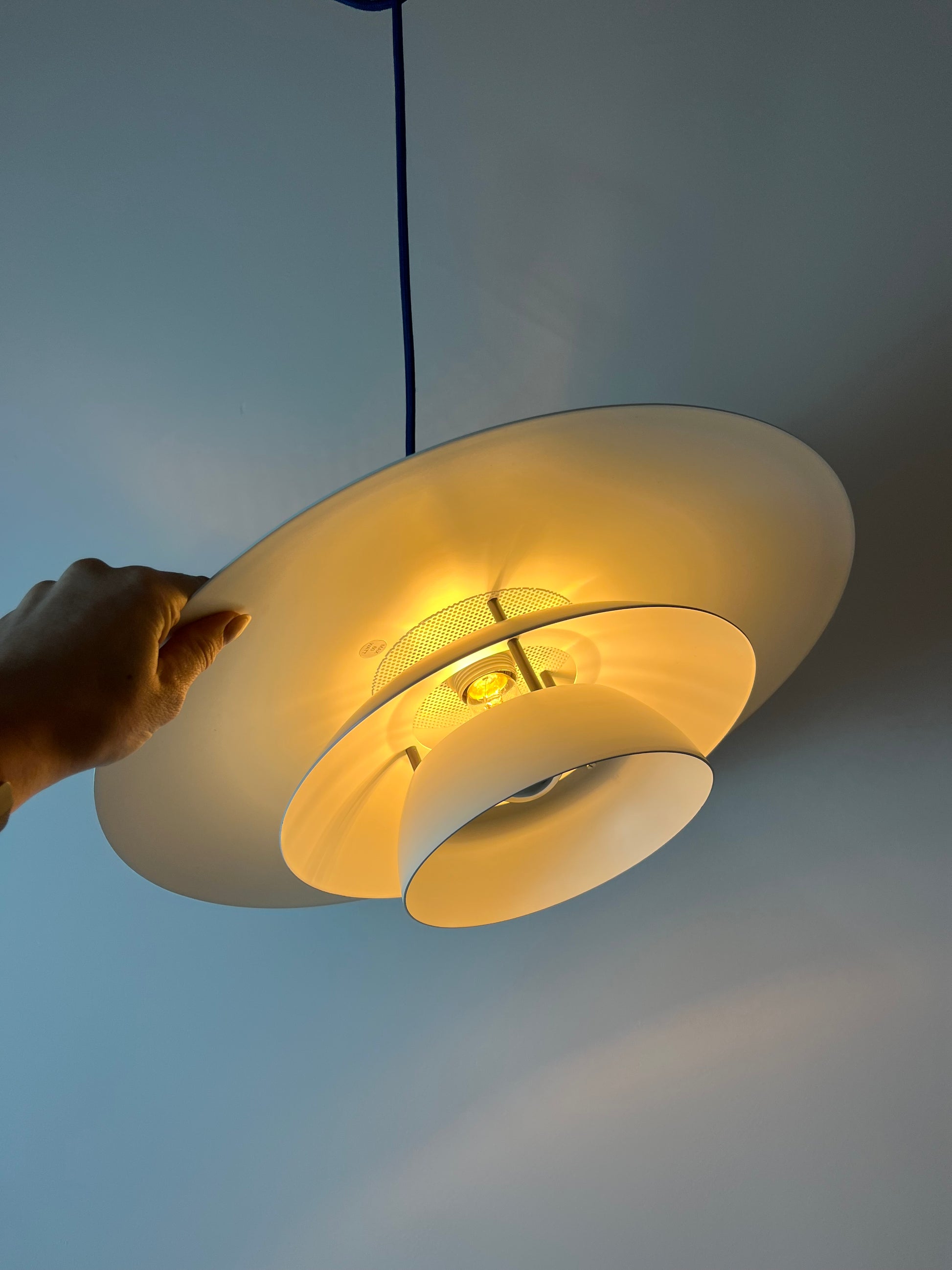 Lamellenlampe weiß aus Dänemark