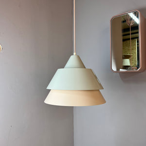 Lamellenlampe Zone weiß von Jo Hammerborg für Fog & Mørup