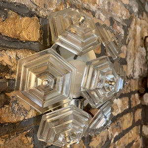 Wandlampe Eiskristall von VEB Kristallleuchtenbau Ebersbach