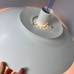 Lamellenlampe weiß lila von Formlight