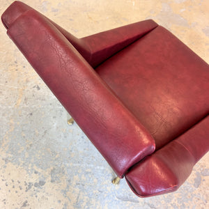 Sessel rot Kunstleder aus Italien