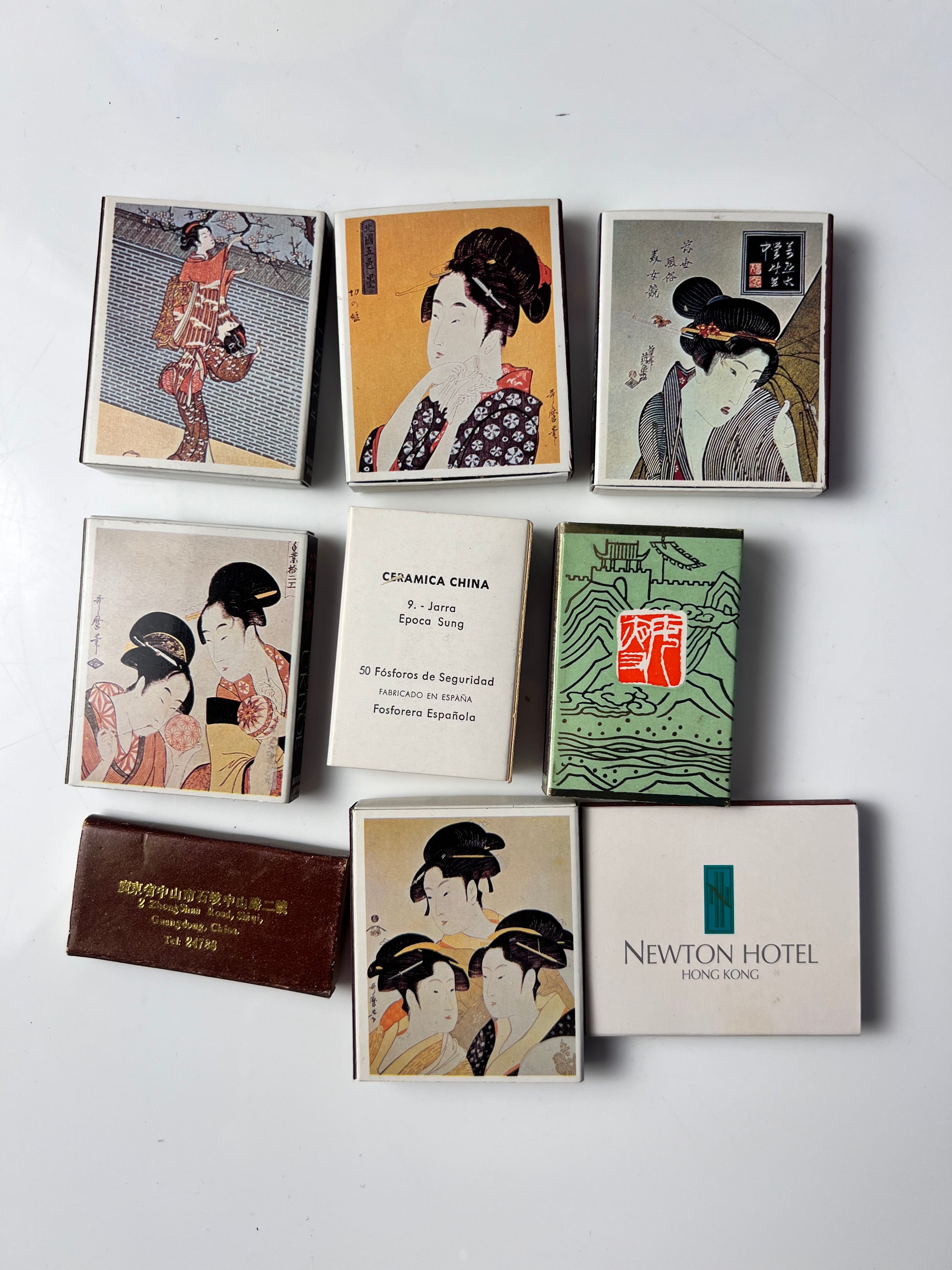 Set: Vintage Streichhölzer Asien