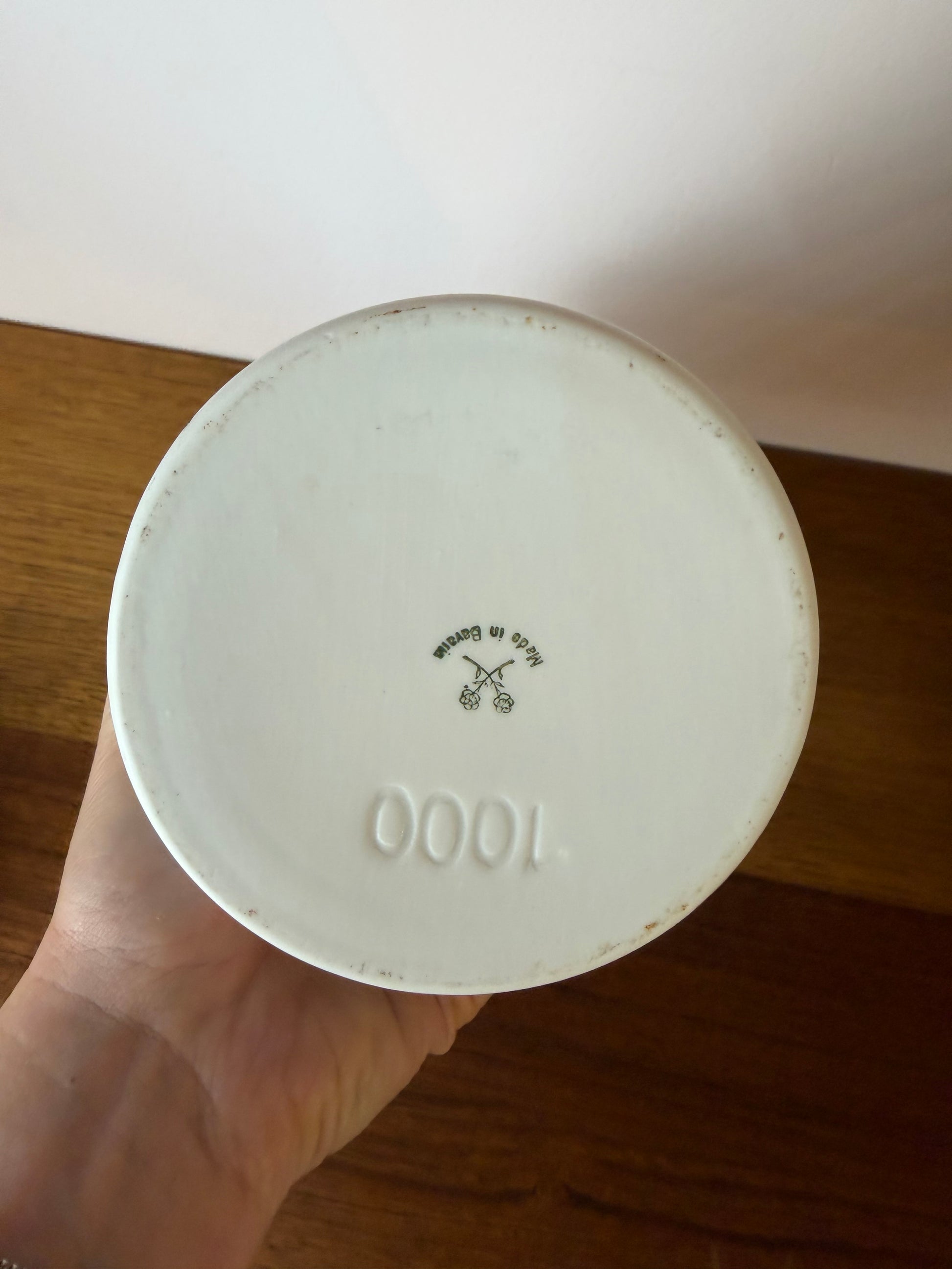 Apothekerdose Pasta Zinci Moll. weiß Porzellan - 1000 ml