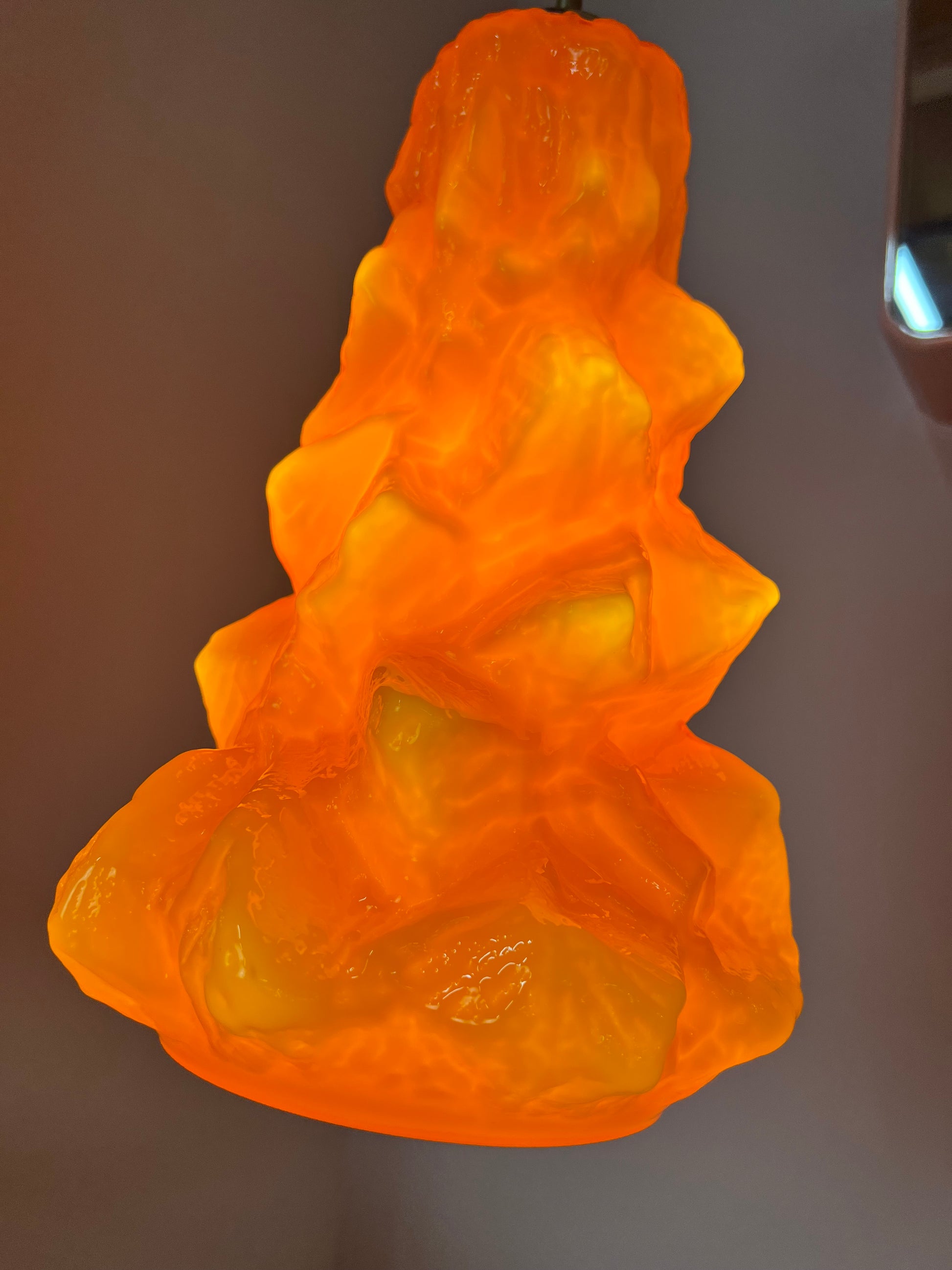 Hängelampe „Alaska“ groß orange von Peill & Putzler