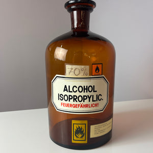 Apothekerglas Alcohol Isoprobylic braun