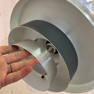 Hängelampe silber anthrazit aus Dänemark