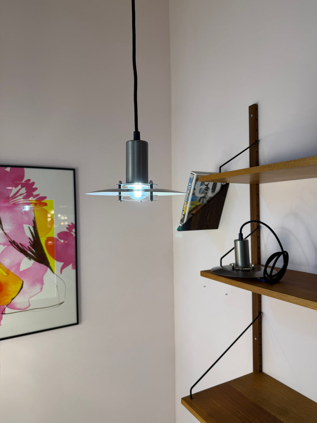 Lamellenlampe Serie Light Studio silber von Horn