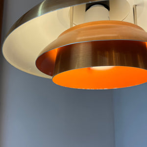 Hängelampe orange Kupfer