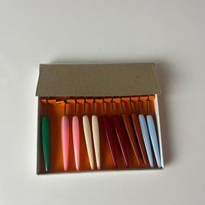 Set: Party Gabeln mit bunten Griffen