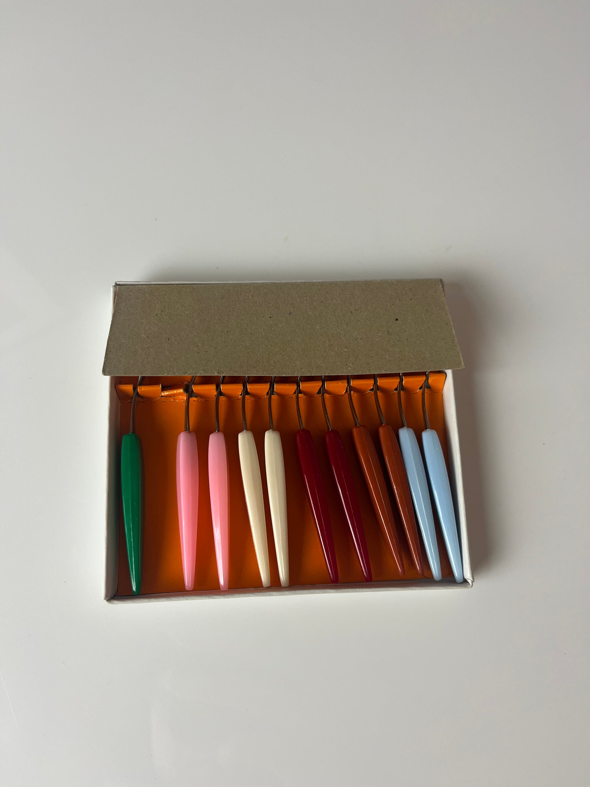 Set: Party Gabeln mit bunten Griffen