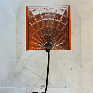 Wandlampe orange Glas