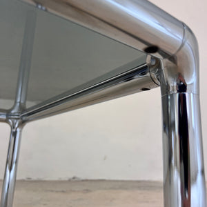 Couchtisch Chrom Rauchglas ETIENNE FERMIGIER